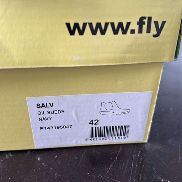 FLY LONDON WOMEN’S SALV BOOTS OIL SUEDE NAVY SIZE 42 NEW IN BOX - Picture 7 of 12